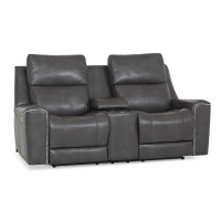 Tessa Bay Power Reclining Leather Sofa or Set - Available With Power Tilt Headrest | Power Lumbar