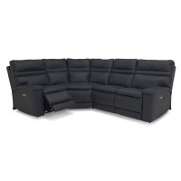 Tolia Power Reclining Leather Sectional - Available With Power Tilt Headrest | Power Lumbar