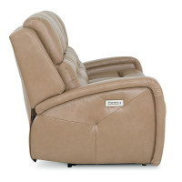 Adria Power Reclining Leather Sofa or Set - Available With Power Tilt Headrest | Power Lumbar