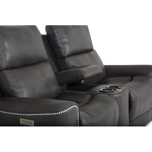 Tessa Bay Power Reclining Leather Sofa or Set - Available With Power Tilt Headrest | Power Lumbar
