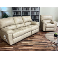 Brand New Chandler Manual Reclining Sofa And Manual Reclining Chair Reduced 65%