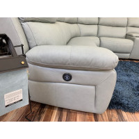 Pelia Power Reclining Leather Sectional With Power Headrest