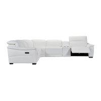 Messa Power Reclining Leather Sectional With Power Headrest