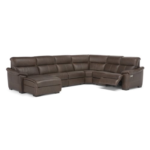 Natuzzi Editions C063 Potenza Leather Sectional | Stationary
