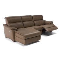 Natuzzi Editions C063 Potenza Power Reclining Leather Sectional - Available With Power Tilt Headrest | Power Lumbar