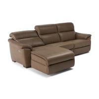 Natuzzi Editions C063 Potenza Power Reclining Leather Sectional - Available With Power Tilt Headrest | Power Lumbar