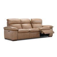 Palma Power Reclining Leather Sofa or Set With Power Headrests