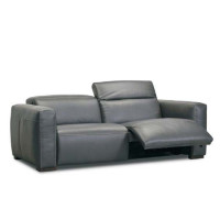 Rhea Power Reclining Leather Sofa or Set with Power Headrest