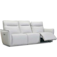 Stara Power Reclining Leather Sofa or Set With Power Tilt Headrest