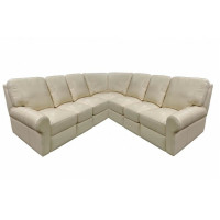 Ashlea Reclining Leather Sectional - Available with Power Recline | Power Lumbar