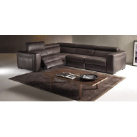 Natuzzi Editions B790 Forza Leather Sectional (Option 2 No Pleats) | Adjustable Headrest