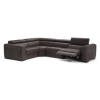 Natuzzi Editions B790 Forza Leather Sectional (Option 2 No Pleats) | Adjustable Headrest