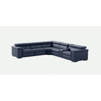 Natuzzi Editions B817 Solare Power Reclining Leather Sectional | Adjustable Headrest