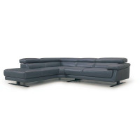 Bayla Leather Sectional with Adjustable Headrest