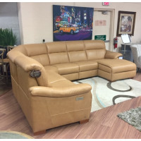 Natuzzi Editions C063 Potenza Power Reclining Leather Sectional - Available With Power Tilt Headrest | Power Lumbar