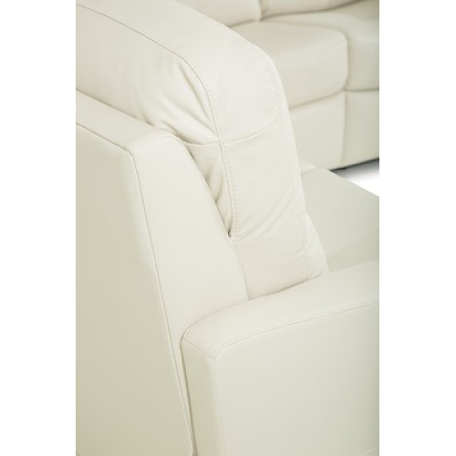 Camira Reclining Leather Sofa or Set with Power Tilt Headrest