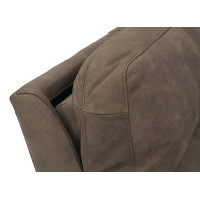 Camira Reclining Leather Sofa or Set with Power Tilt Headrest