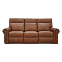 Camden Reclining Leather Sofa or Set - Available With Power Tilt Headrest | Power Lumbar