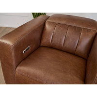 Flexsteel Austin Power Reclining Leather Sofa or Set With Power Tilt Headrest