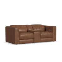Flexsteel Austin Power Reclining Leather Sofa or Set With Power Tilt Headrest