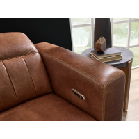 Flexsteel Austin Power Reclining Leather Sofa or Set With Power Tilt Headrest