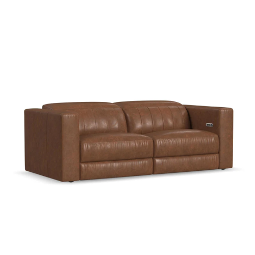 Flexsteel Austin Power Reclining Leather Sofa or Set With Power Tilt Headrest