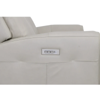Flexsteel Barnett Power Reclining Leather Sofa or Set - With Power Tilt Headrest | Power Lumbar