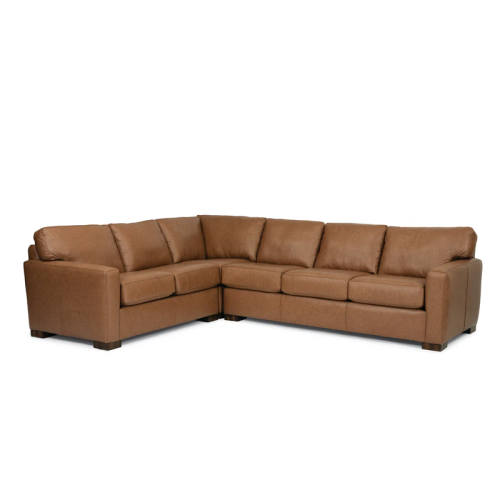 Flexsteel Bryant Stationary Leather Sectional