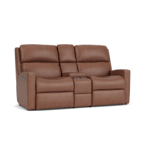 Flexsteel Catalina Power Reclining Leather Sofa or Set With Power Tilt Headrest