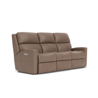 Flexsteel Catalina Power Reclining Leather Sofa or Set With Power Tilt Headrest