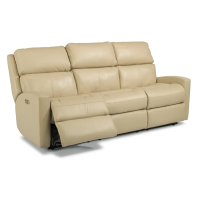 Flexsteel Catalina Power Reclining Leather Sofa or Set With Power Tilt Headrest