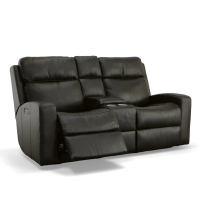 Flexsteel Cody Power Reclining Leather Sofa or Set With Power Tilt Headrest
