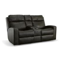 Flexsteel Cody Power Reclining Leather Sofa or Set With Power Tilt Headrest