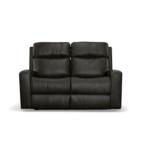 Flexsteel Cody Power Reclining Leather Sofa or Set With Power Tilt Headrest
