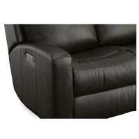 Flexsteel Cody Power Reclining Leather Sofa or Set With Power Tilt Headrest