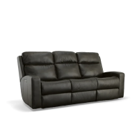 Flexsteel Cody Power Reclining Leather Sofa or Set With Power Tilt Headrest