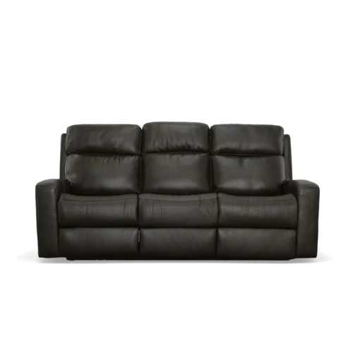 Flexsteel Cody Power Reclining Leather Sofa or Set With Power Tilt Headrest