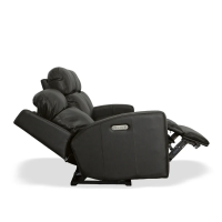 Flexsteel Cody Power Reclining Leather Sofa or Set With Power Tilt Headrest