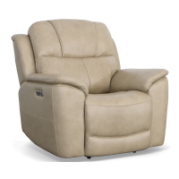 Flexsteel Crew Power Reclining Leather Sofa or Set - With Power Tilt Headrest | Power Lumbar