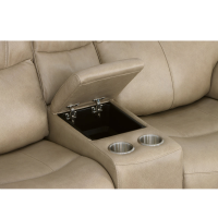 Flexsteel Crew Power Reclining Leather Sofa or Set - With Power Tilt Headrest | Power Lumbar