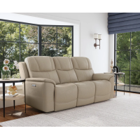 Flexsteel Crew Power Reclining Leather Sofa or Set - With Power Tilt Headrest | Power Lumbar
