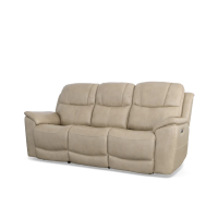 Flexsteel Crew Power Reclining Leather Sofa or Set - With Power Tilt Headrest | Power Lumbar