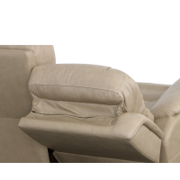 Flexsteel Crew Power Reclining Leather Sofa or Set - With Power Tilt Headrest | Power Lumbar