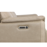 Flexsteel Crew Power Reclining Leather Sofa or Set - With Power Tilt Headrest | Power Lumbar