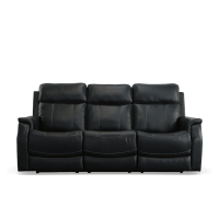 Flexsteel Easton Power Reclining Leather Sofa or Set With Power Tilt Headrest | Power Lumbar