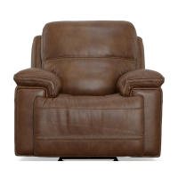 Flexsteel Fenwick Power Reclining Leather Sofa or Set With Power Tilt Headrest