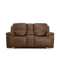 Flexsteel Fenwick Power Reclining Leather Sofa or Set With Power Tilt Headrest