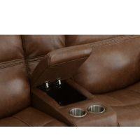 Flexsteel Fenwick Power Reclining Leather Sofa or Set With Power Tilt Headrest
