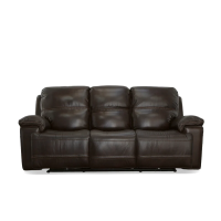 Flexsteel Fenwick Power Reclining Leather Sofa or Set With Power Tilt Headrest