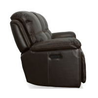 Flexsteel Fenwick Power Reclining Leather Sofa or Set With Power Tilt Headrest